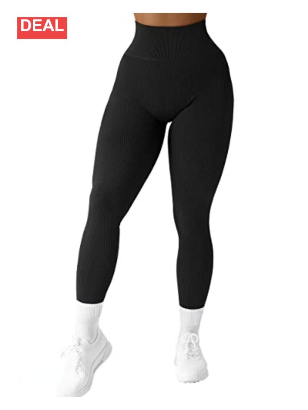 Ribbed Seamless High Waisted Workout Leggings Yoga Pants